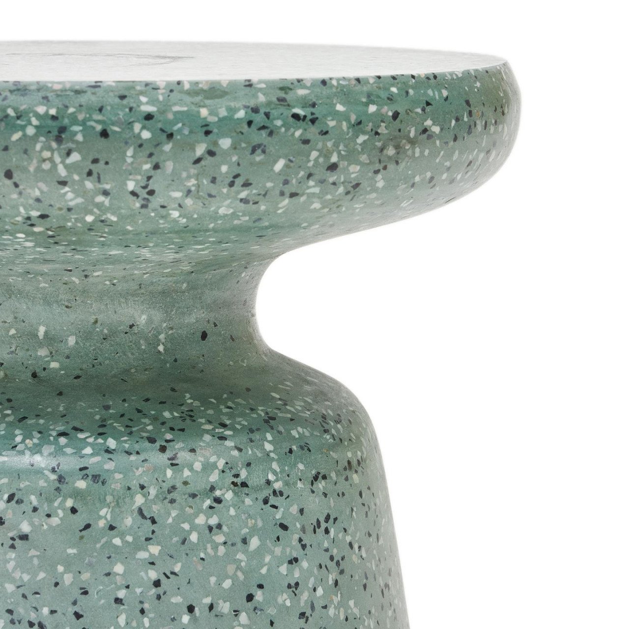 Masa laterala exterior verde din ciment 39 cm Mesquida Kave Home