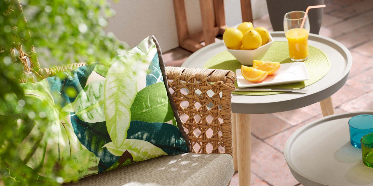 Masa laterala gri/maro din ciment 40 cm Lucy Kave Home