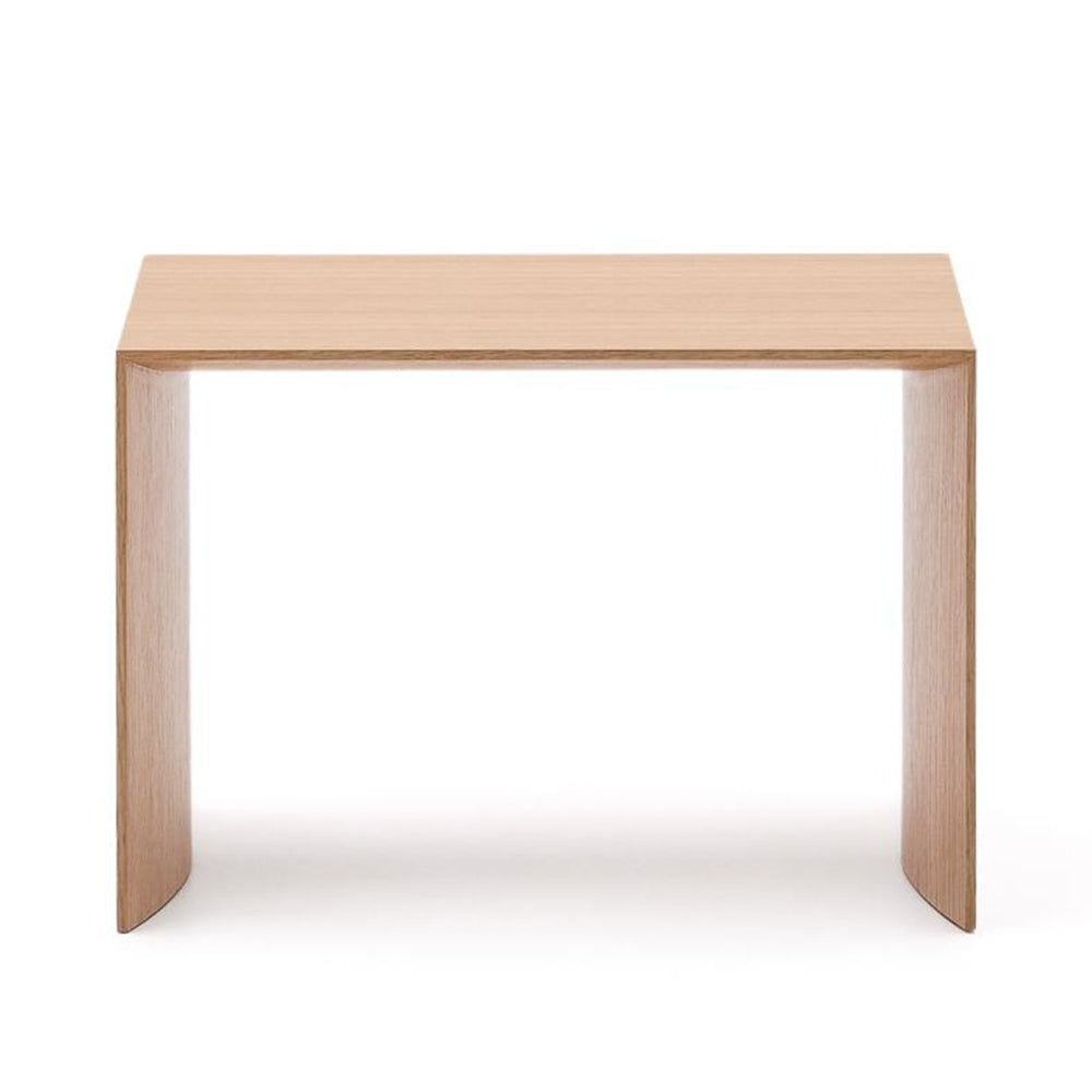 Masa laterala maro deschis din lemn 40x55 cm Litto Oak Kave Home