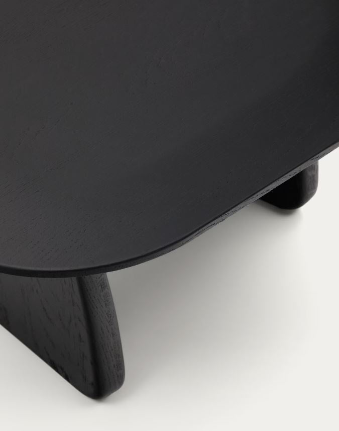 Masa laterala neagra din lemn 70x71 cm Pirita Kave Home
