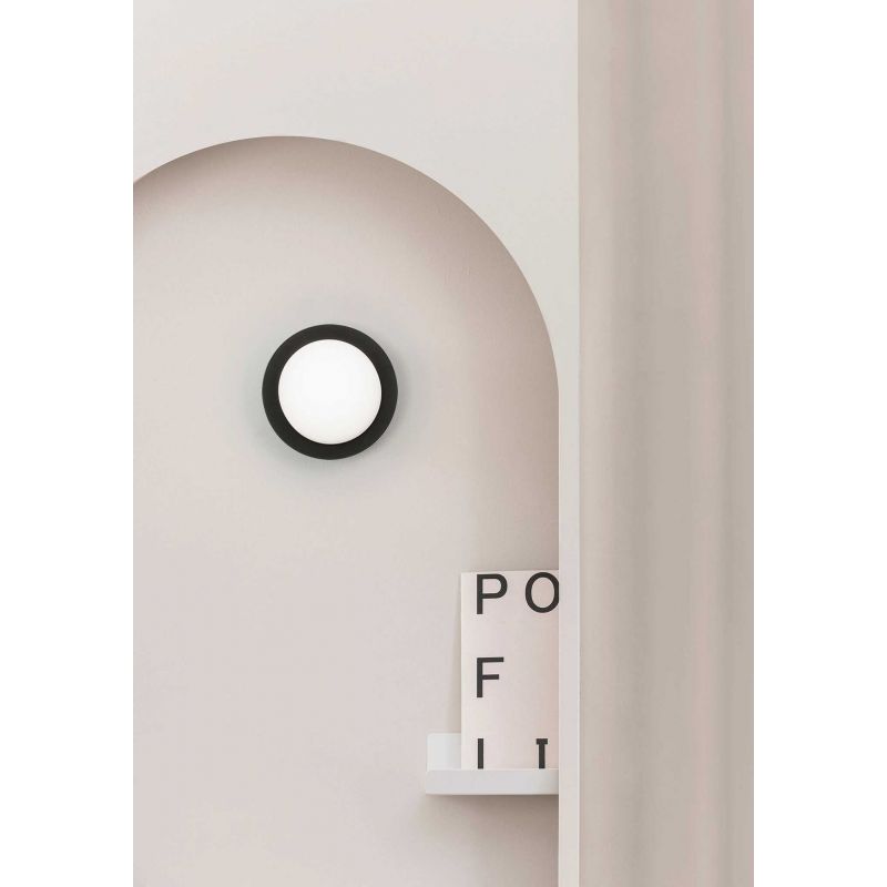 Mini Aplica LED de perete / tavan design modern IP44 MAY Black