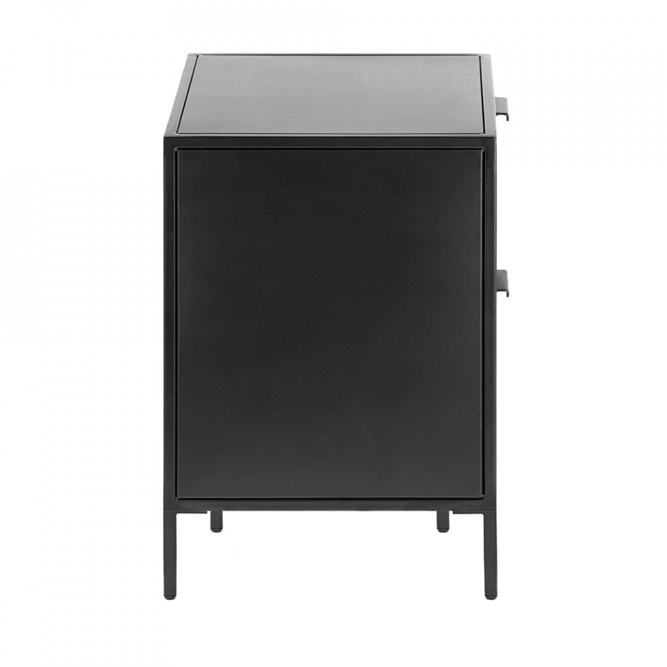 Noptiera neagra din metal Shantay Kave Home
