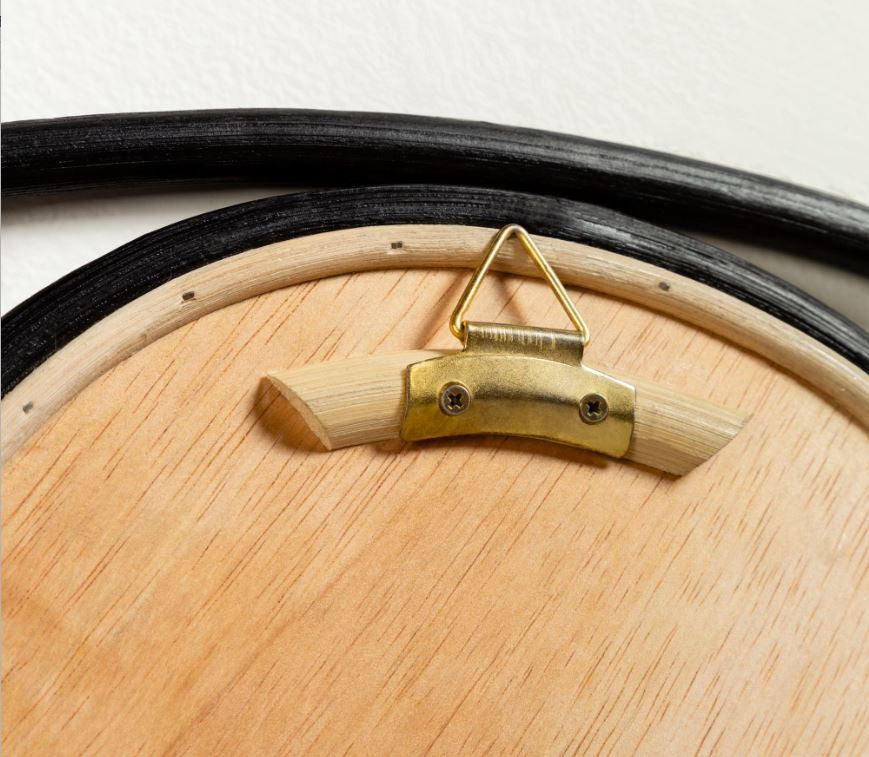 Oglinda neagra din ratan 45x72 cm Maela Kave Home