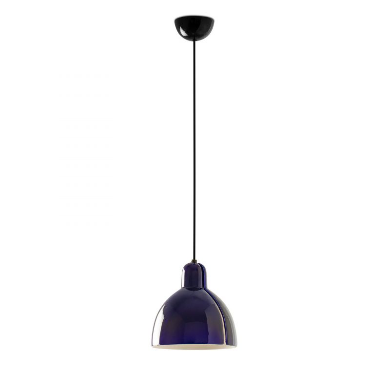 Pendul cu abajur ceramic realizat manual VENICE 200, albastru