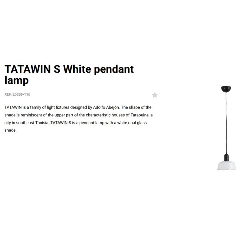 Pendul design modern TATAWIN alb