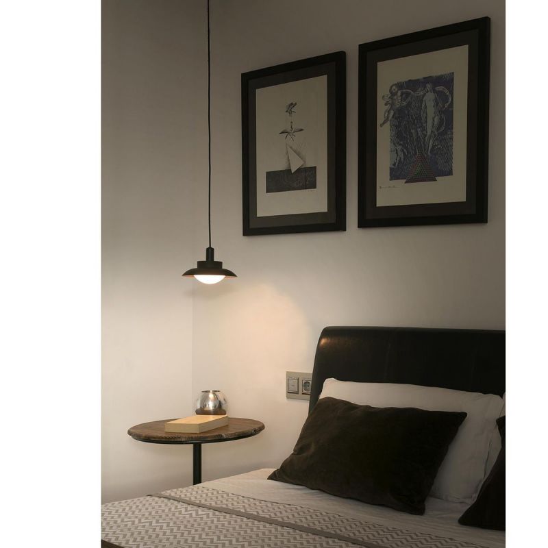 Pendul modern SIDE negru/cupru