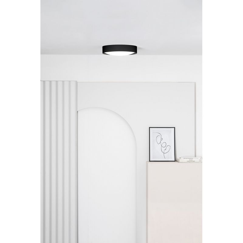 Plafoniera LED baie design slim IP44 VUK negru