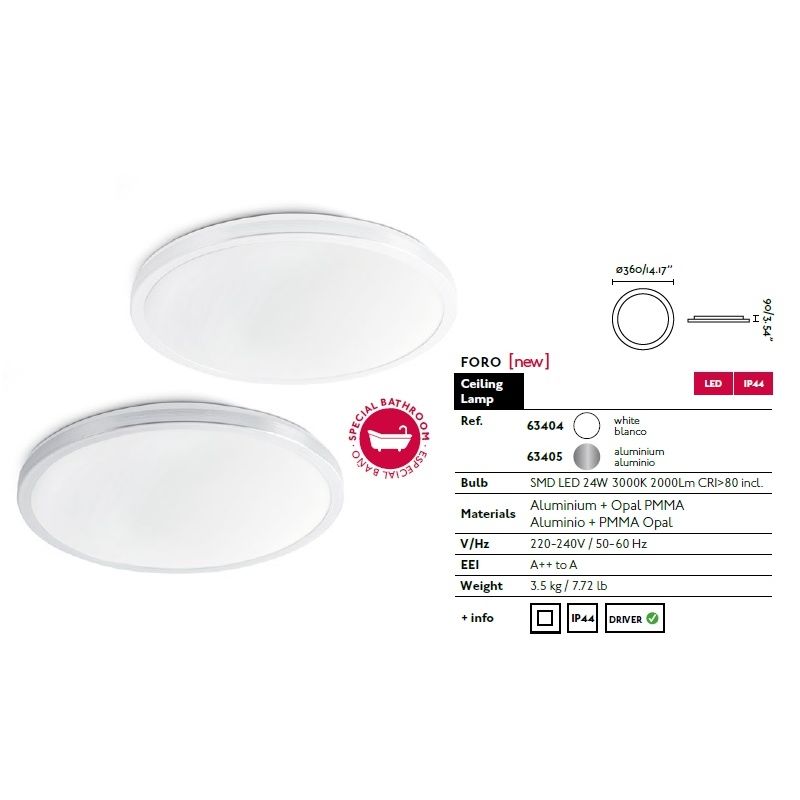 PLAFONIERA LED BAIE FORO