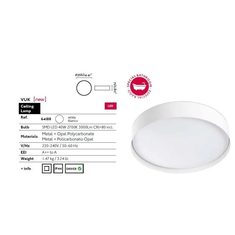 PLAFONIERA LED BAIE VUK