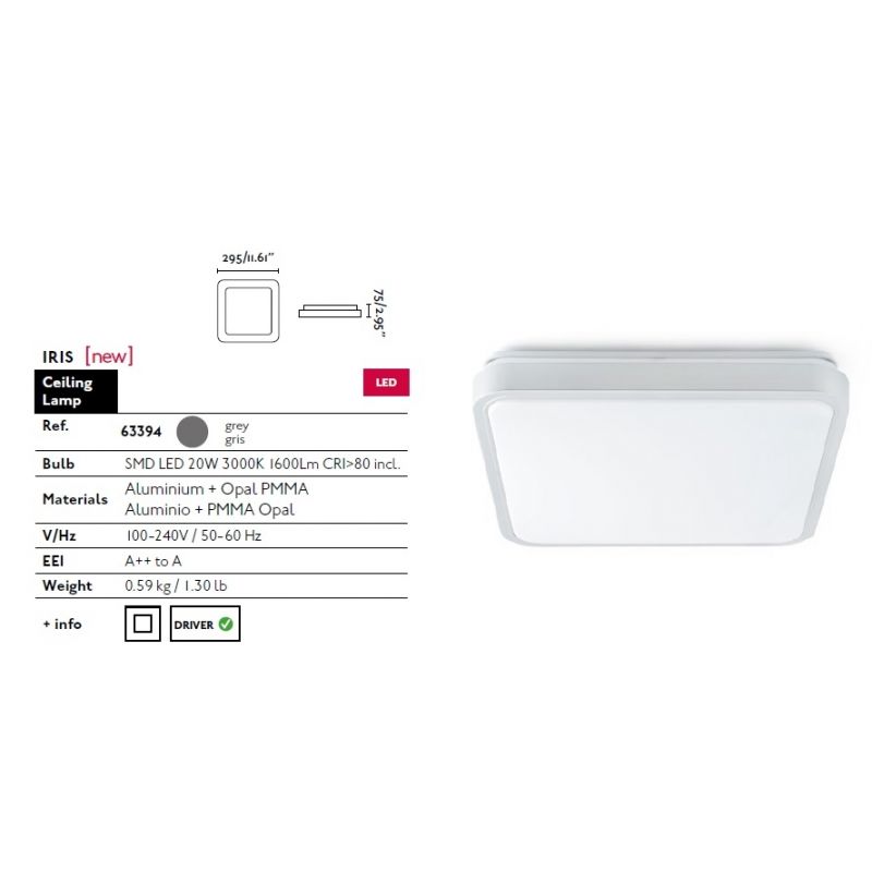 PLAFONIERA LED IRIS-2
