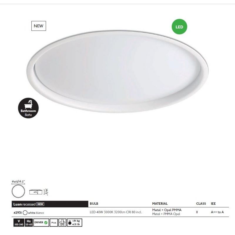 Plafoniera LED moderna LUAN