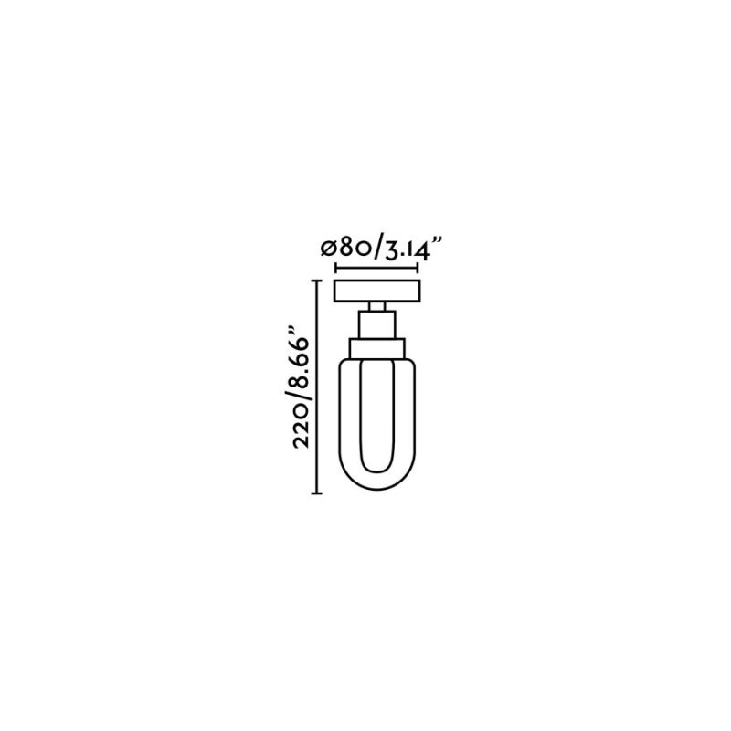 Plafoniera LED pentru baie design minimalist IP44 BRUME