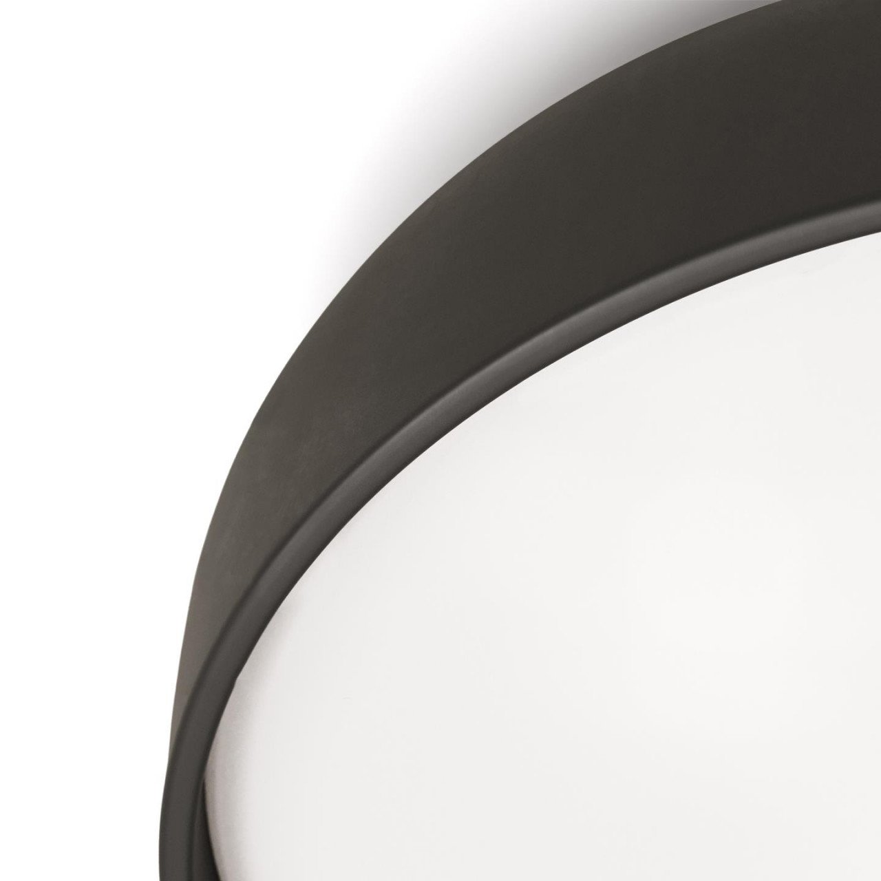 Plafoniera neagra din plastic Xaviera Kave Home
