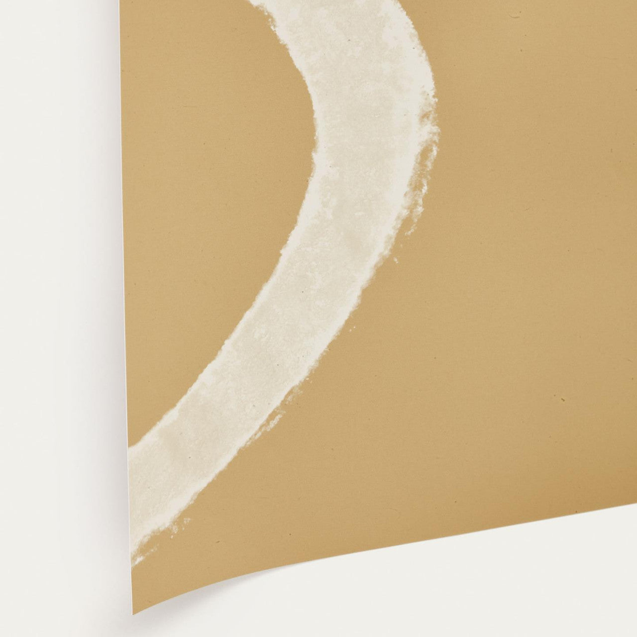 Poster galben mustar din hartie 30x40 cm Emora Kave Home