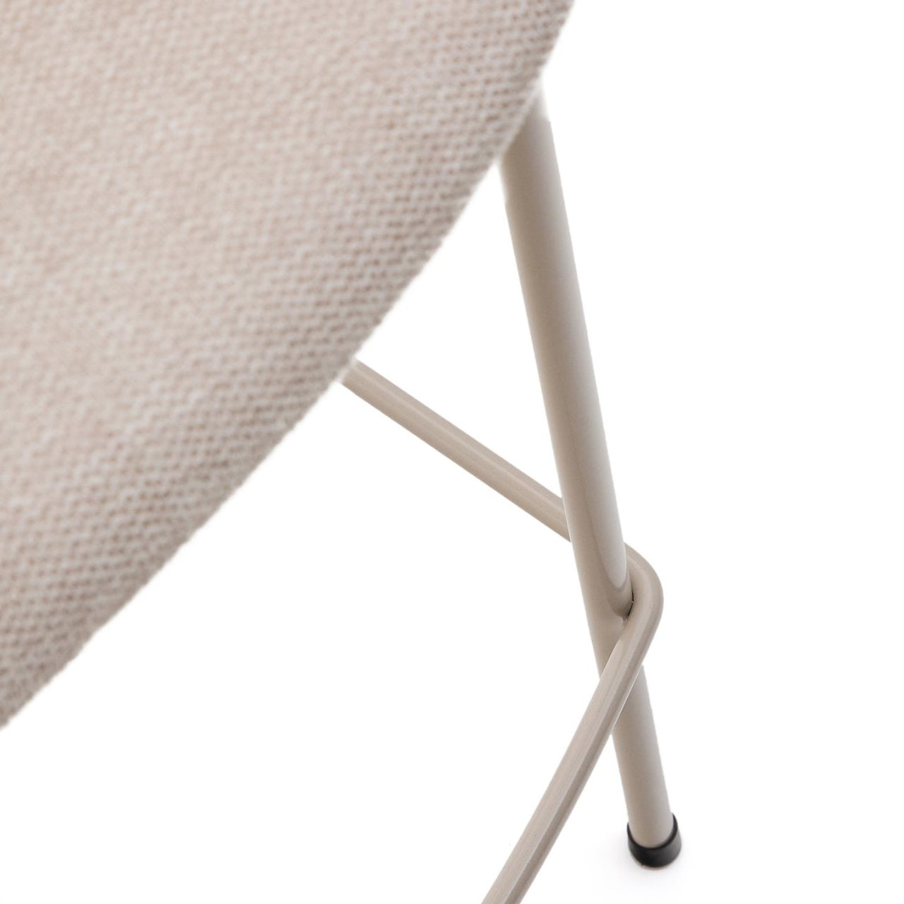 Scaun bar bej din textil Yvette Mini Kave Home