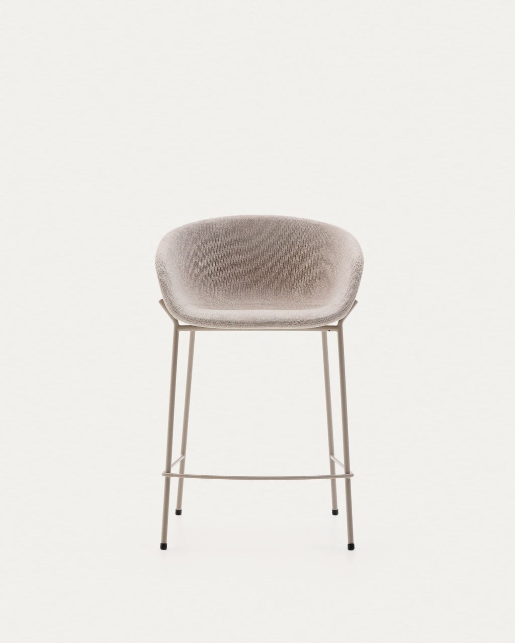 Scaun bar bej din textil Yvette Mini Kave Home