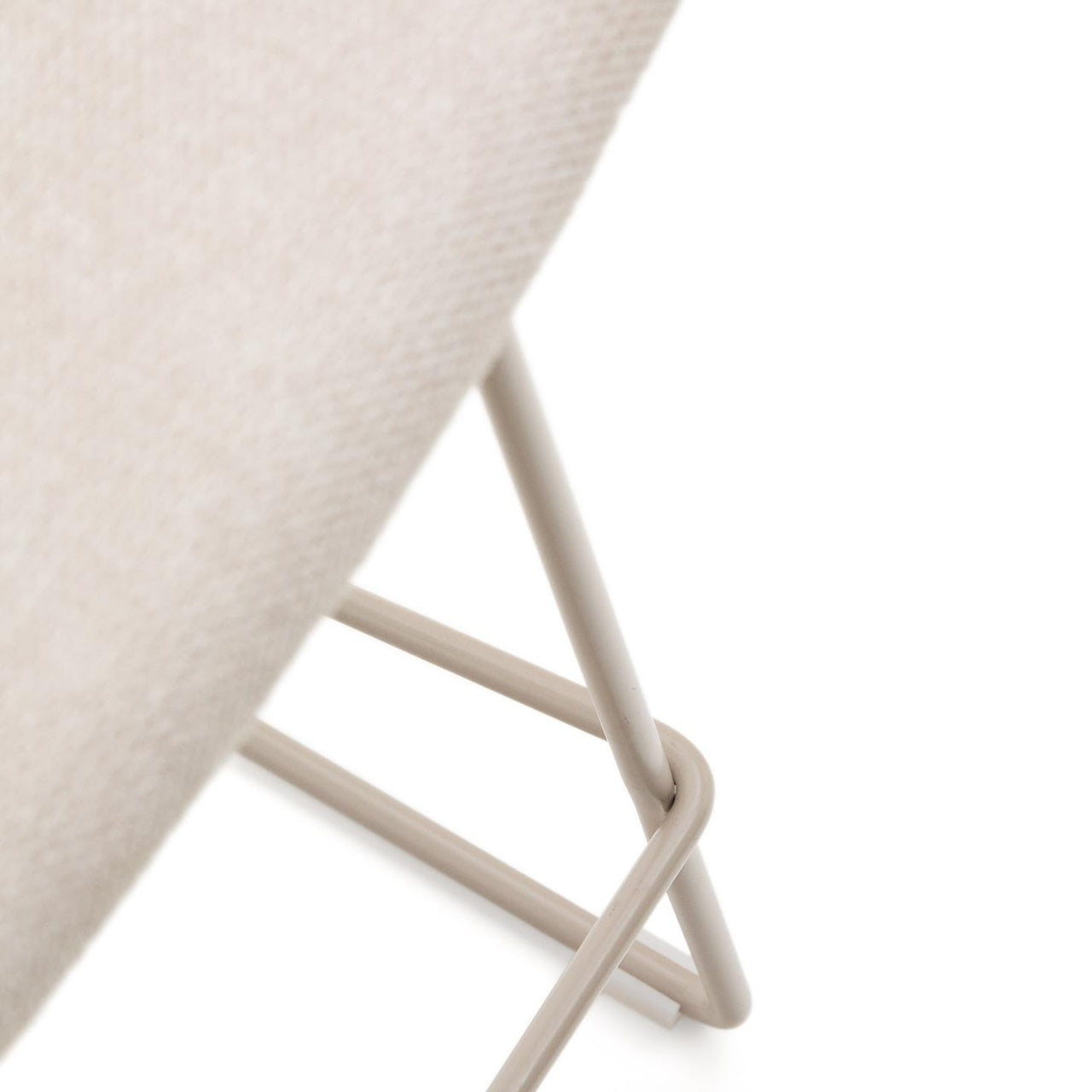 Scaun bar bej din textil Zahara Kave Home