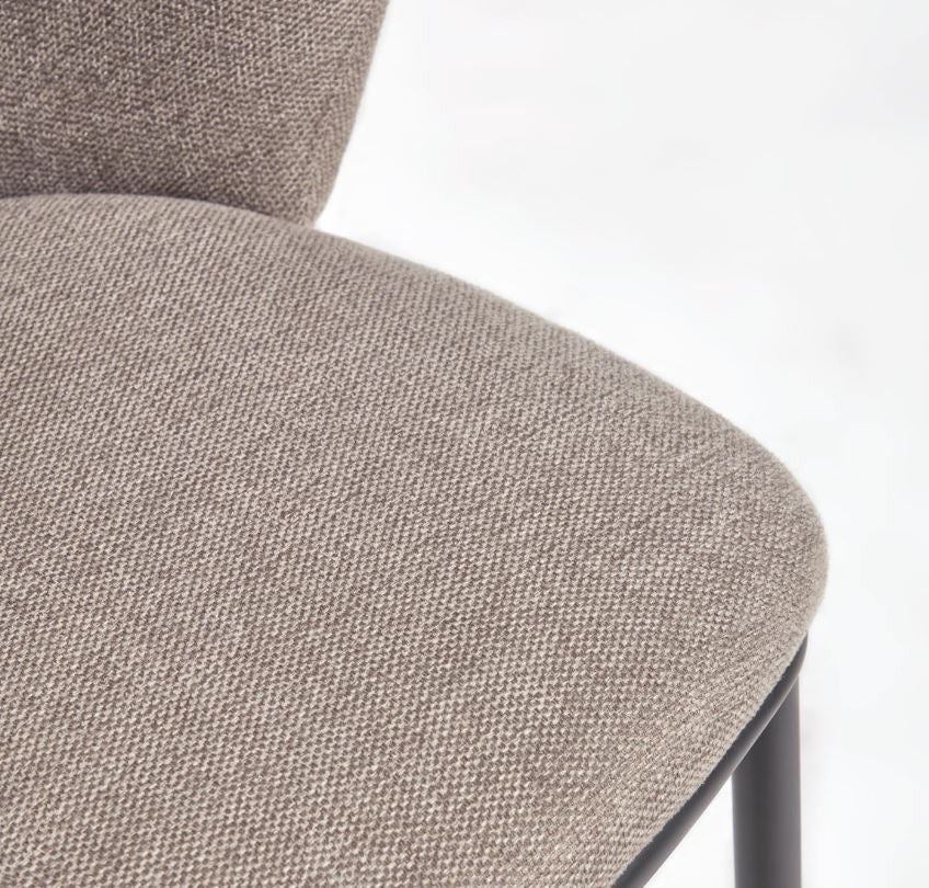Scaun bar maro din textil Ciselia Kave Home