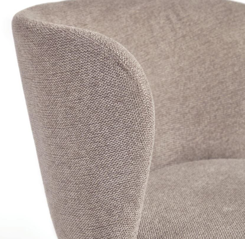 Scaun bar maro din textil Ciselia Kave Home