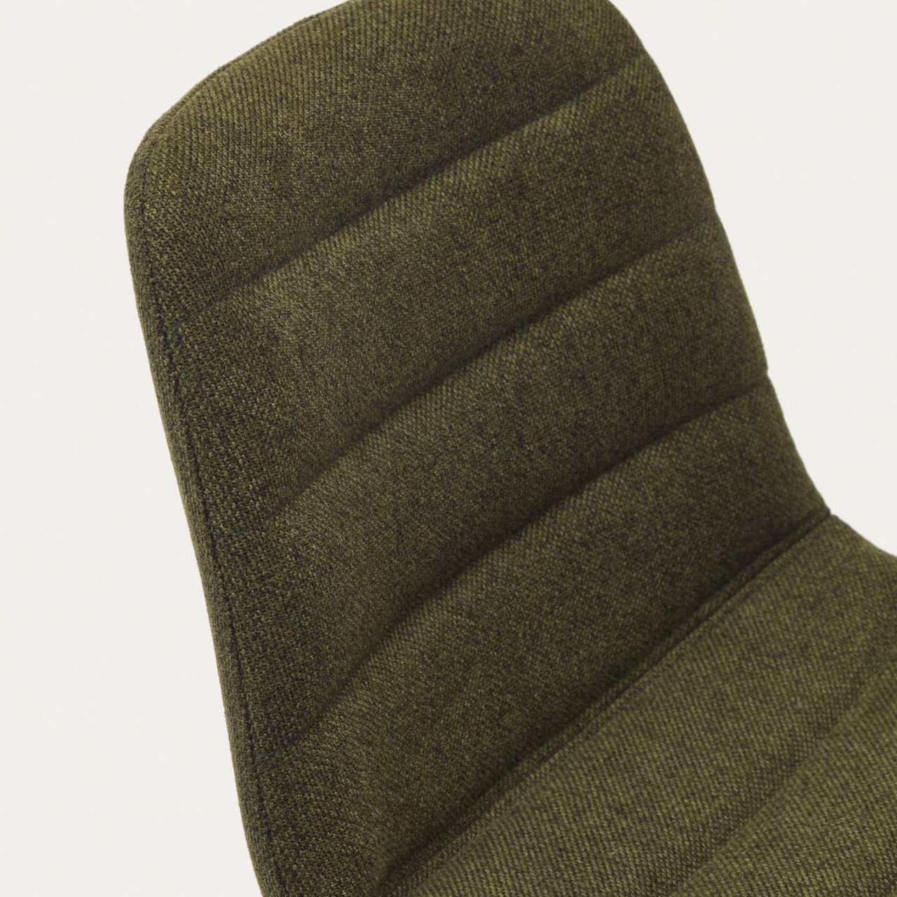 Scaun bar verde/negru din textil Zunilda Kave Home