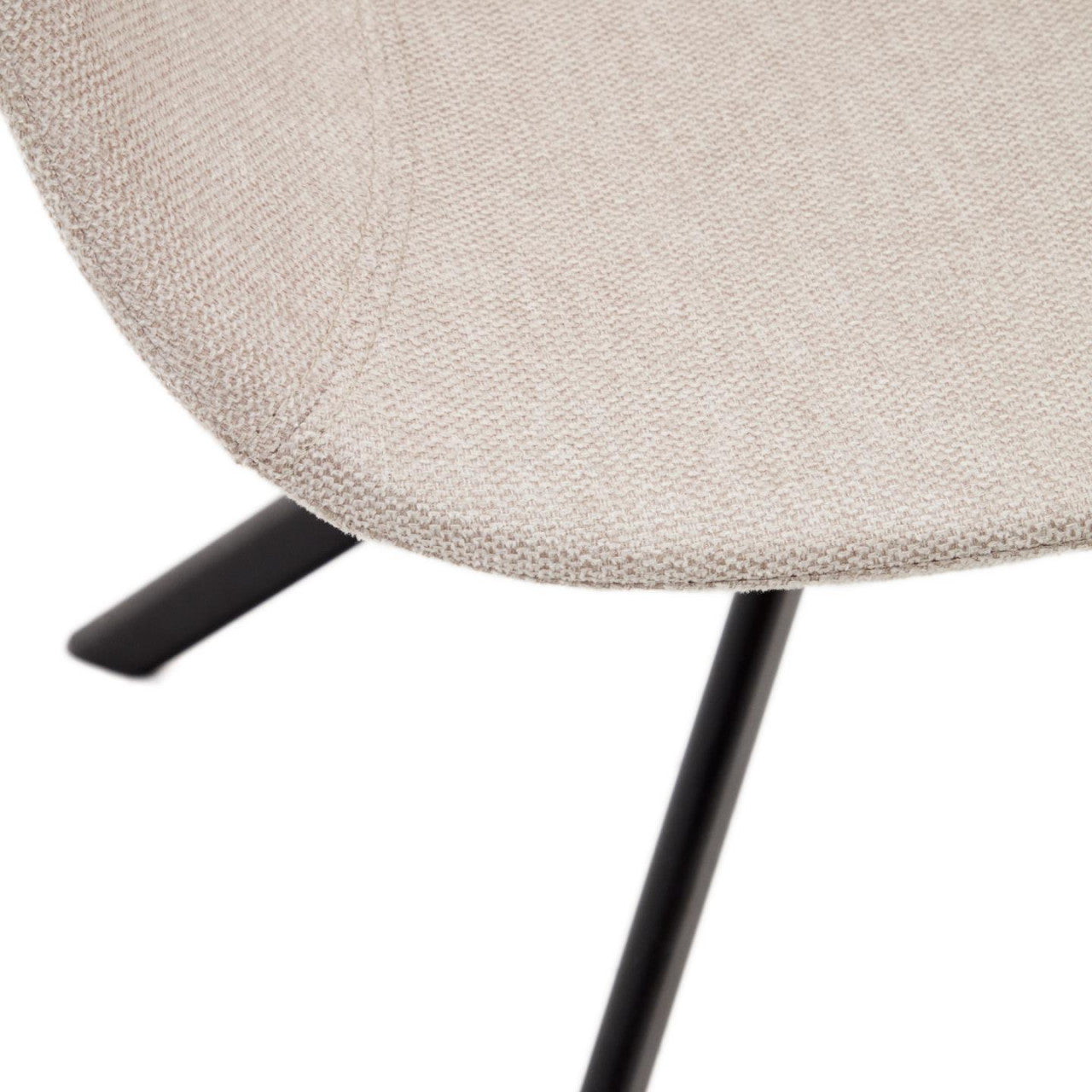 Scaun dining bej din piele ecologica Tissiana Kave Home