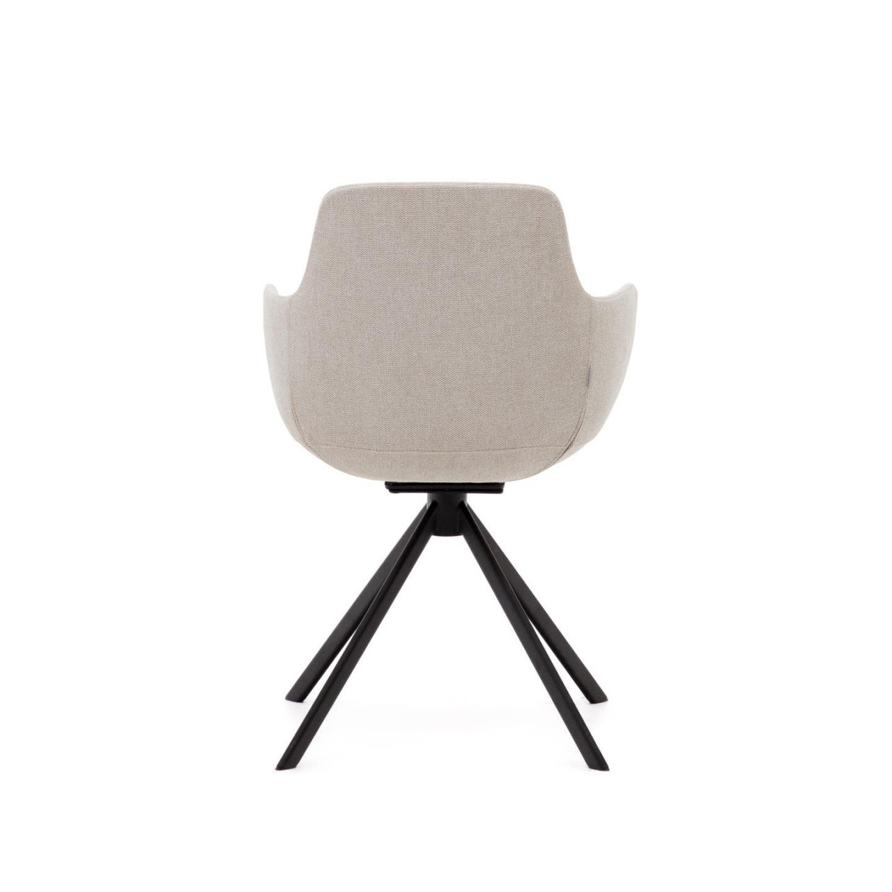 Scaun dining bej din piele ecologica Tissiana Kave Home