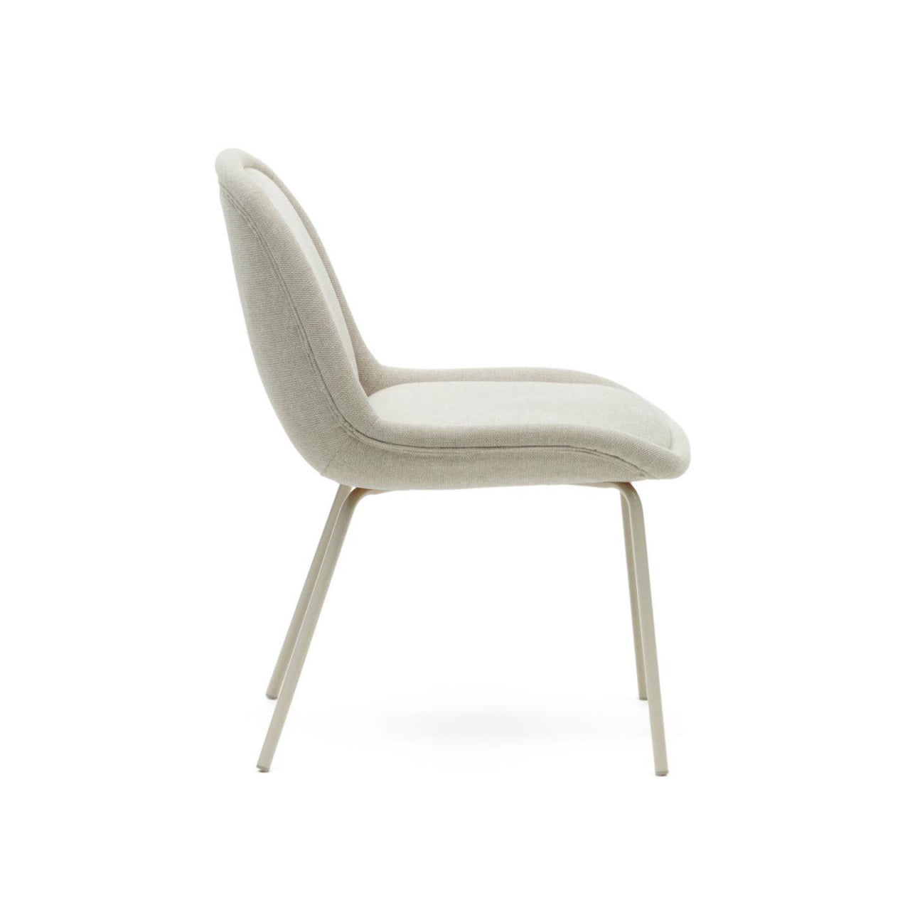 Scaun dining bej din textil Aimin Kave Home