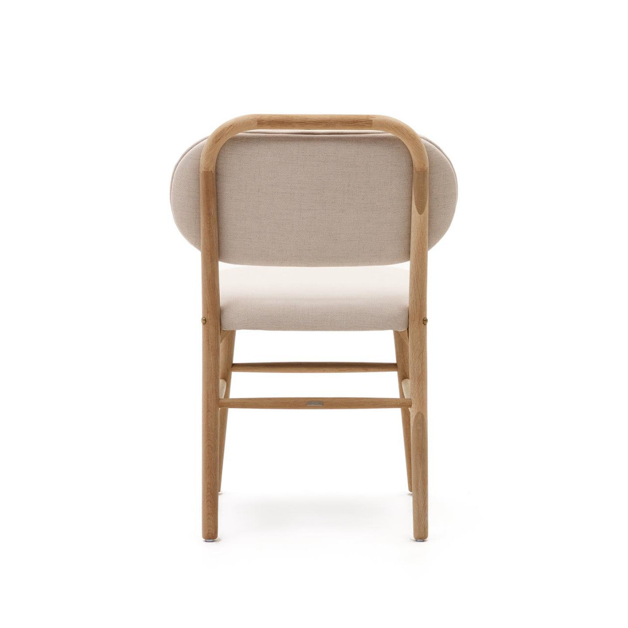 Scaun dining bej din textil Helda Kave Home