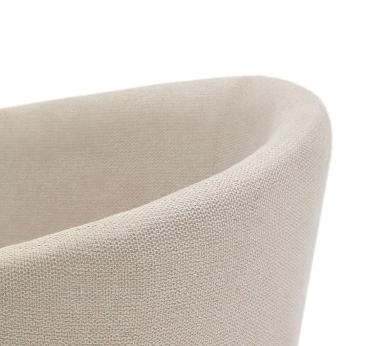 Scaun dining bej din textil n Harlan Kave Home