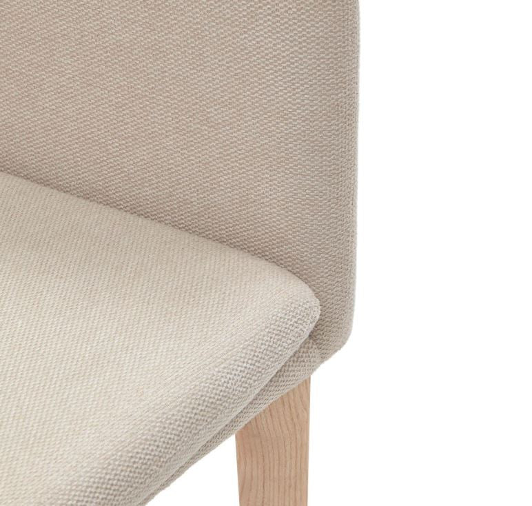 Scaun dining bej din textil n Harlan Kave Home