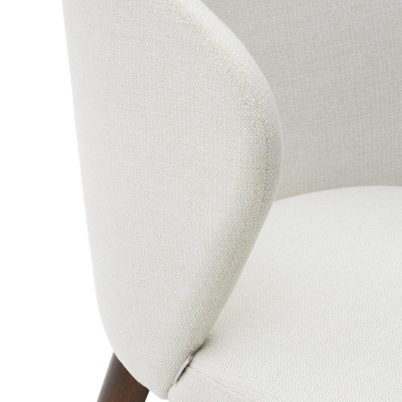 Scaun dining bej/maro inchis din textil Darice Kave Home