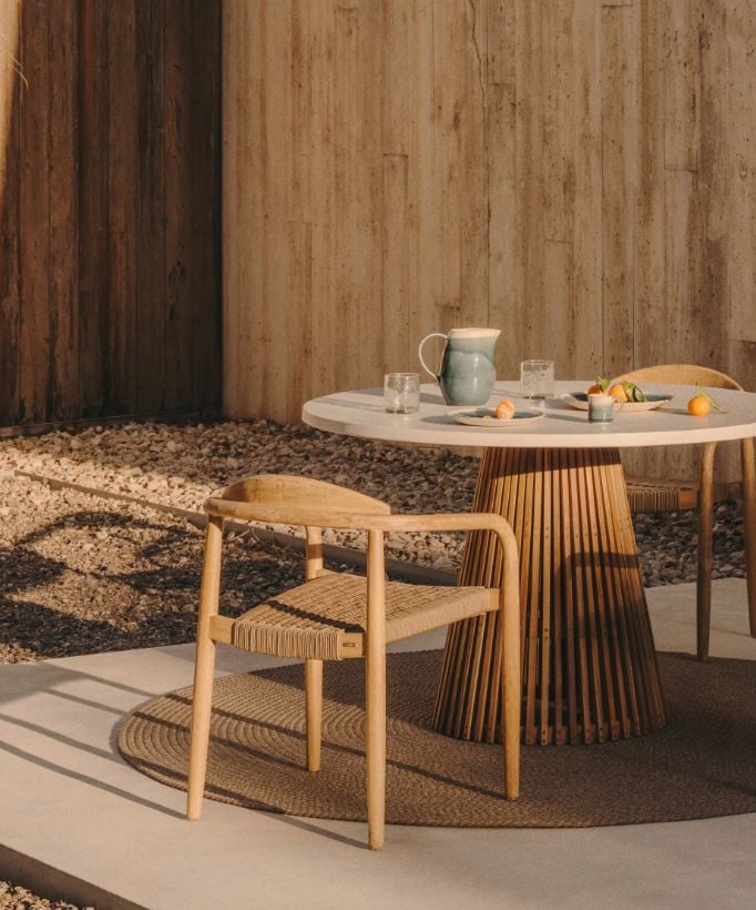 Scaun dining din lemn Nina Kave Home