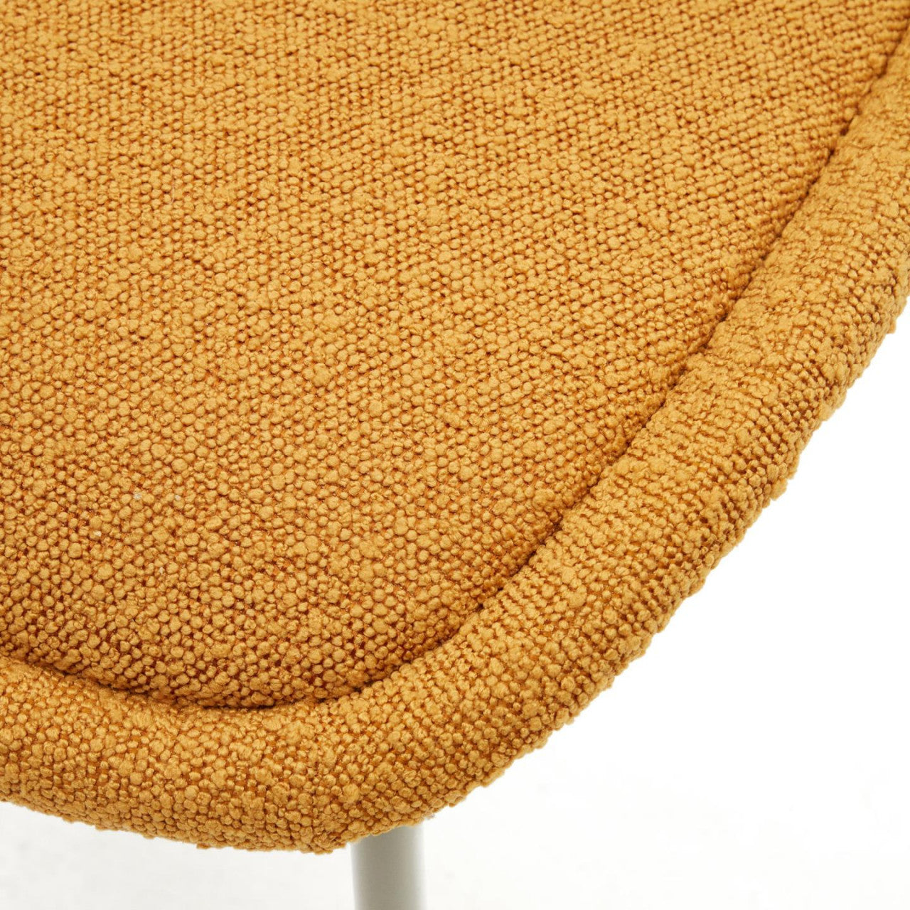 Scaun dining galben mustar din textil Aimin Kave Home