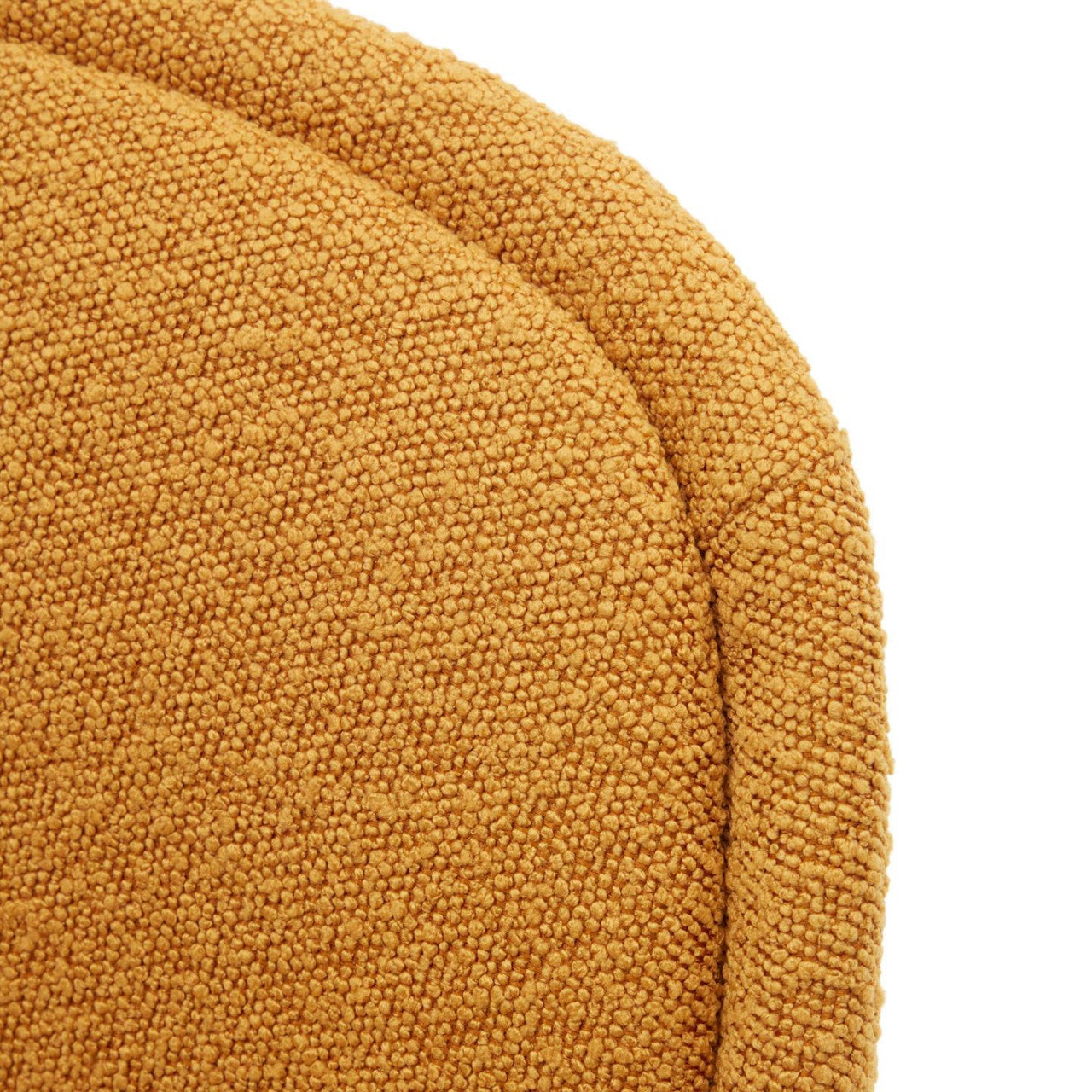 Scaun dining galben mustar din textil Aimin Kave Home