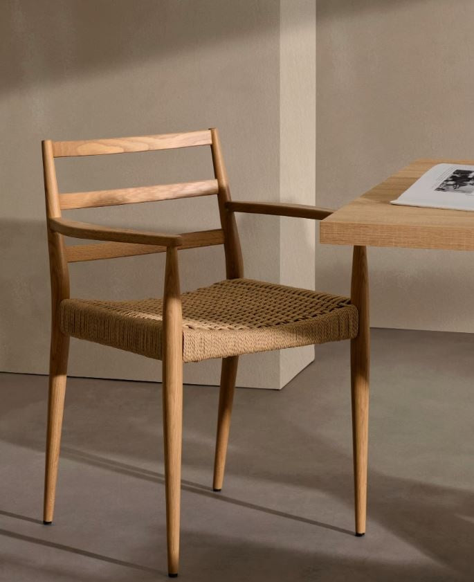 Scaun dining maro din lemn Analy Kave Home