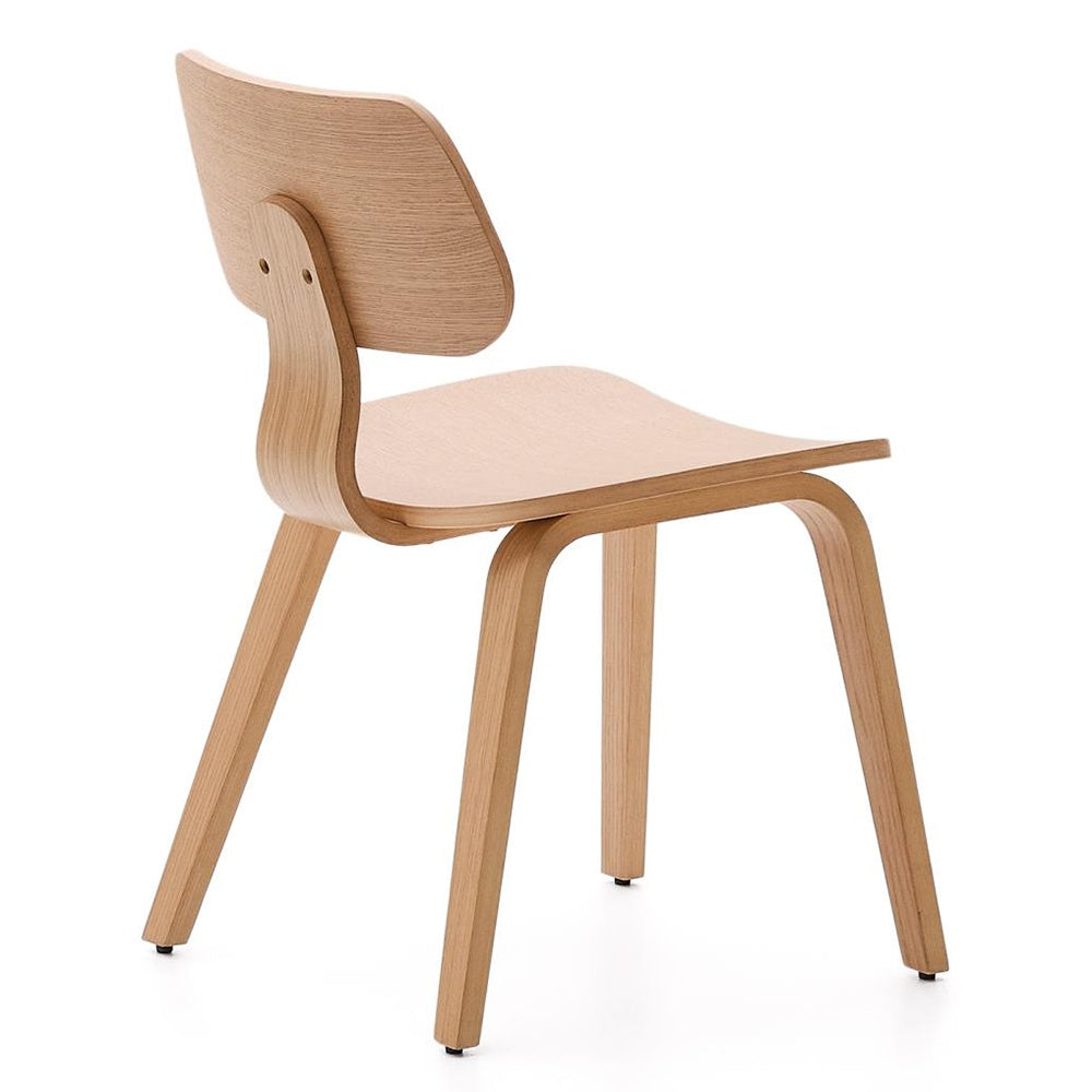 Scaun dining maro din lemn Gena Oak Kave Home