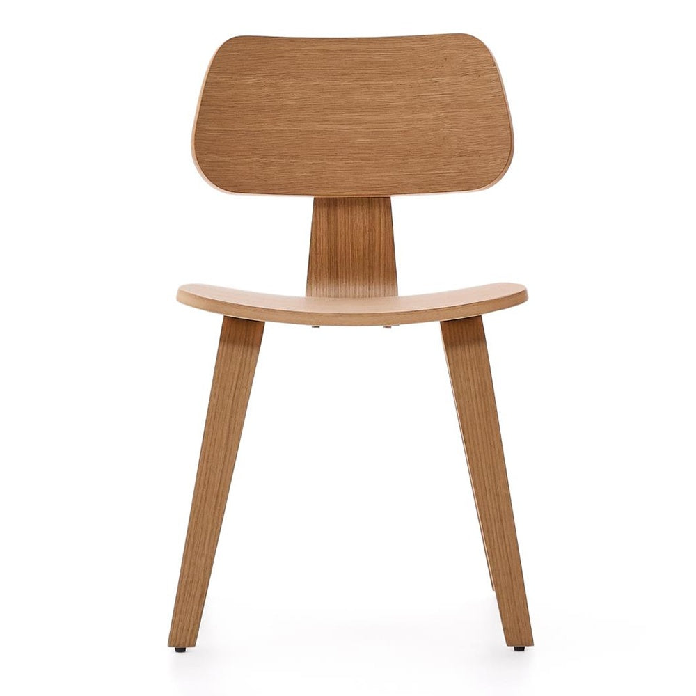 Scaun dining maro din lemn Gena Oak Kave Home