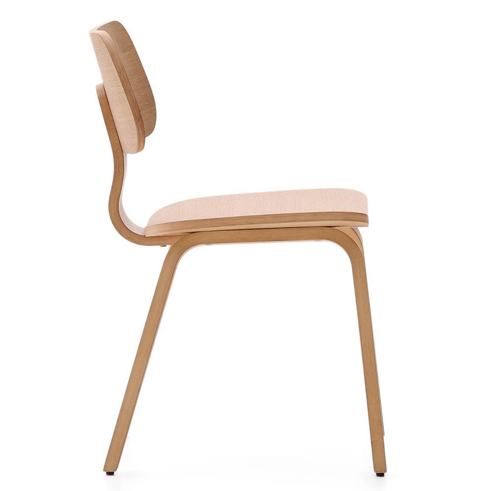 Scaun dining maro din lemn Gena Oak Kave Home