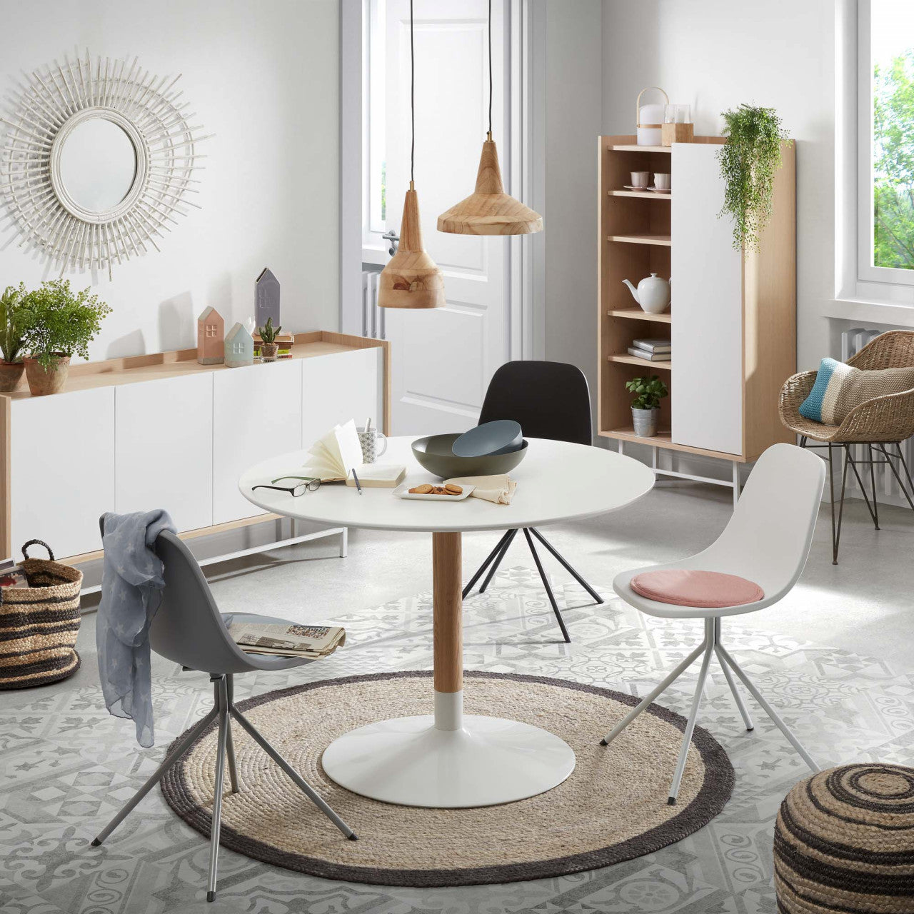 Scaun dining maro din ratan Chart Kave Home