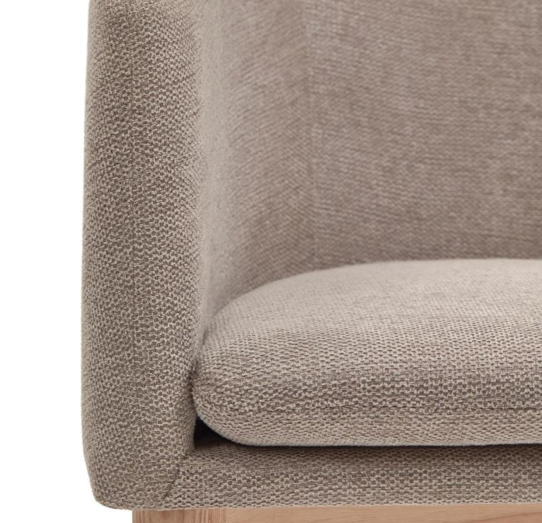 Scaun dining maro din textil Harlan Kave Home
