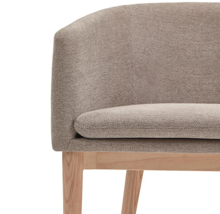 Scaun dining maro din textil Harlan Kave Home