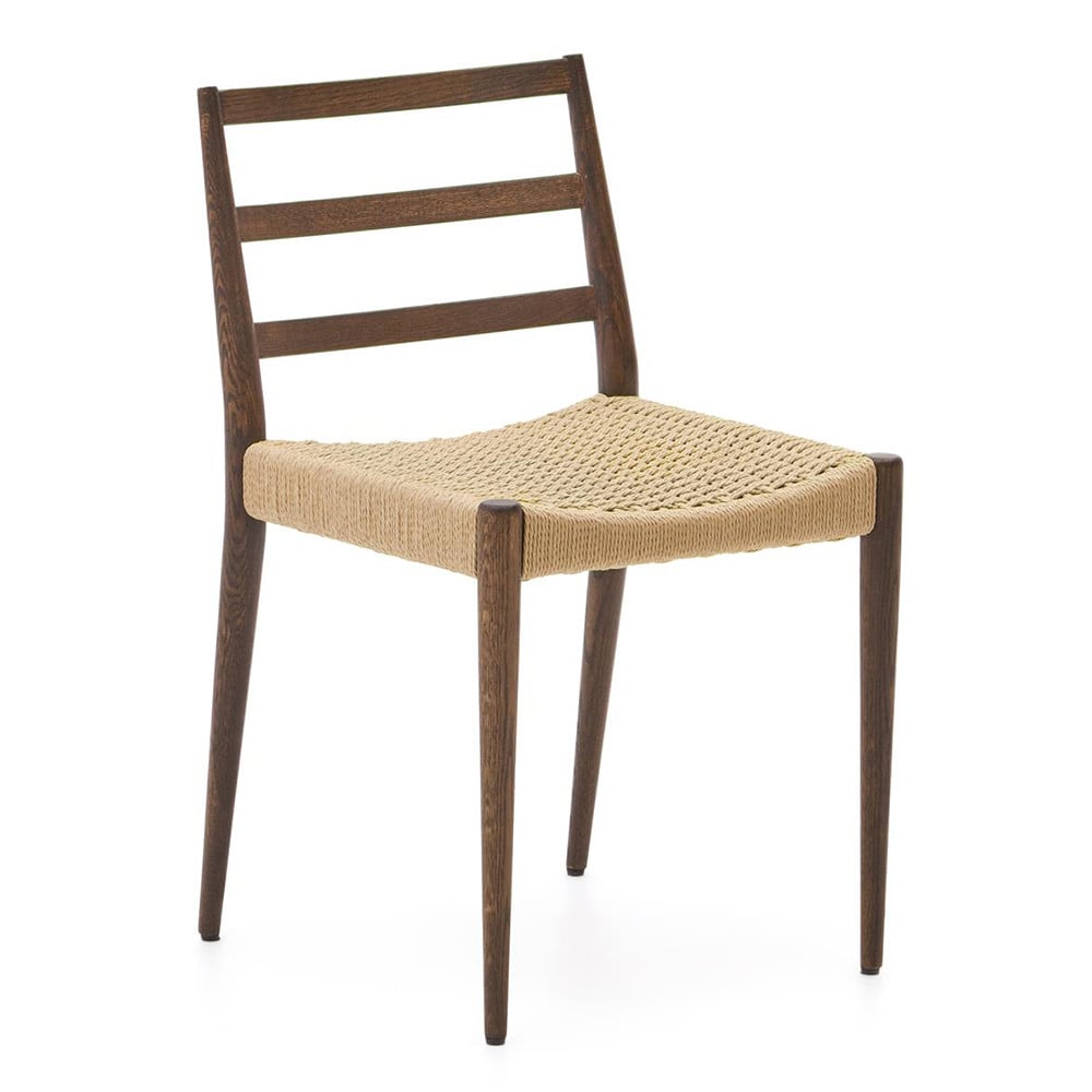 Scaun dining maro inchis din lemn Analy Kave Home