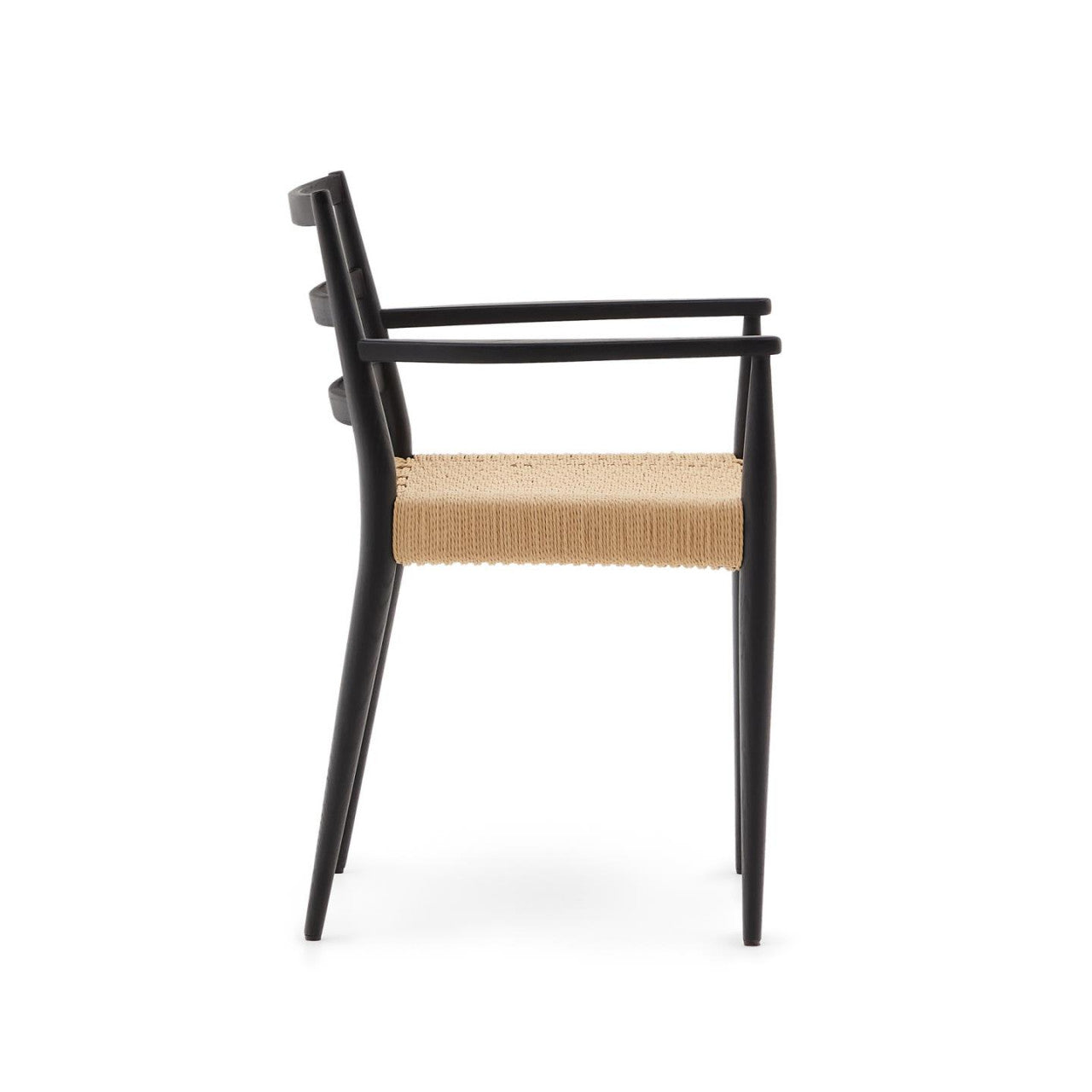 Scaun dining maro/negru din lemn Analy Kave Home
