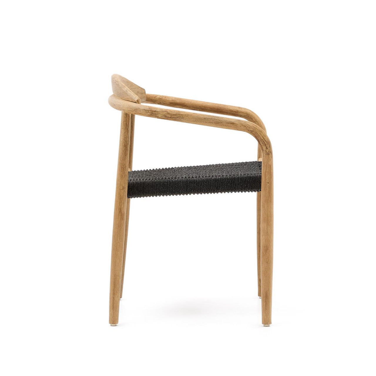 Scaun dining maro/negru din lemn Nina Style Kave Home
