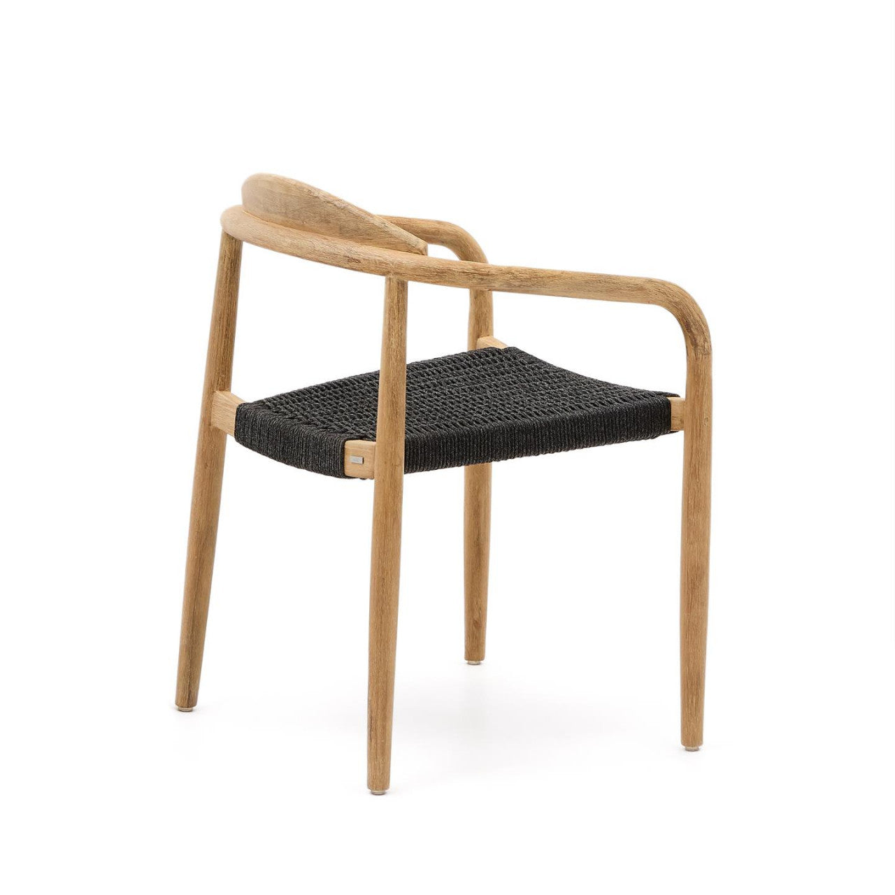 Scaun dining maro/negru din lemn Nina Style Kave Home