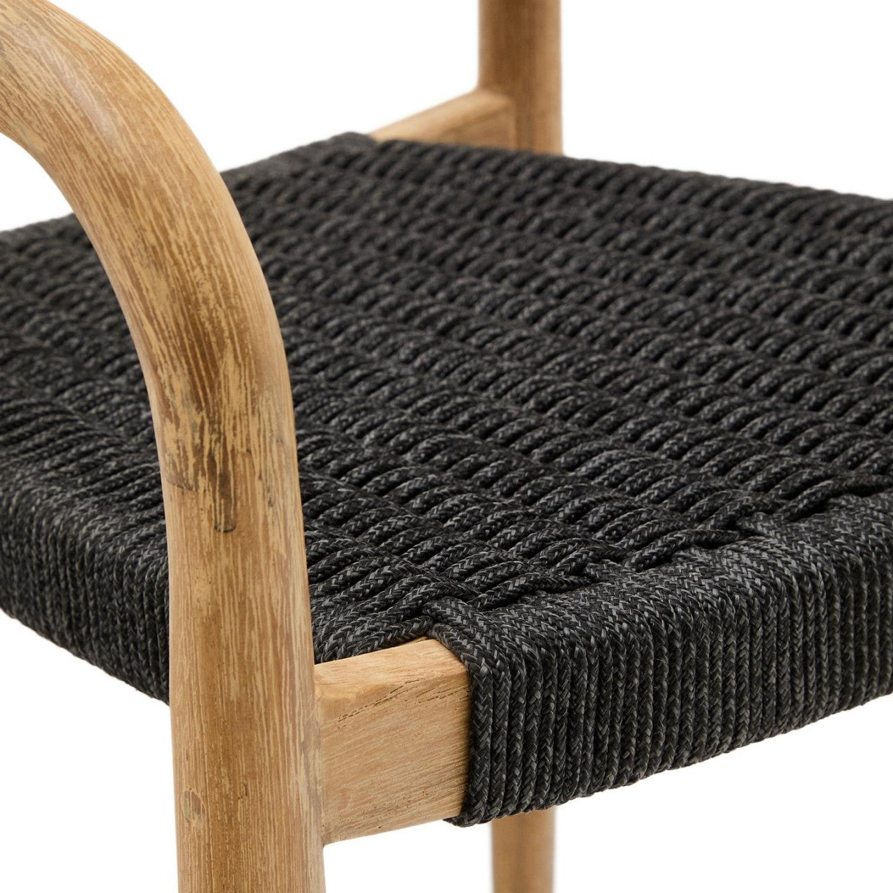Scaun dining maro/negru din lemn Nina Style Kave Home