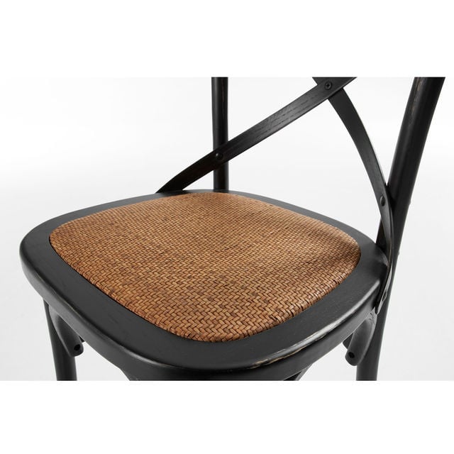 Scaun dining negru din lemn Alsie Kave Home
