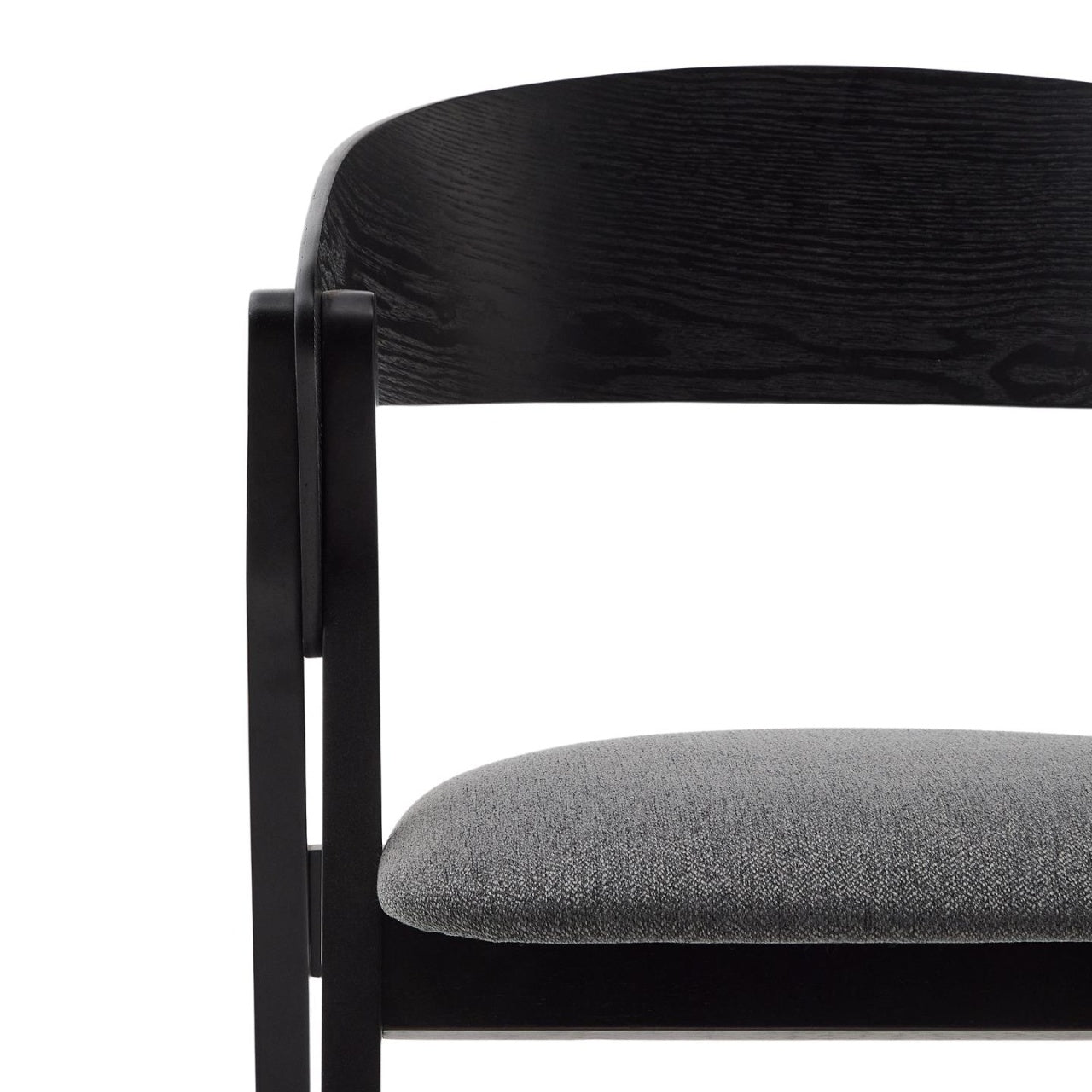 Scaun dining negru din lemn Godia Kave Home