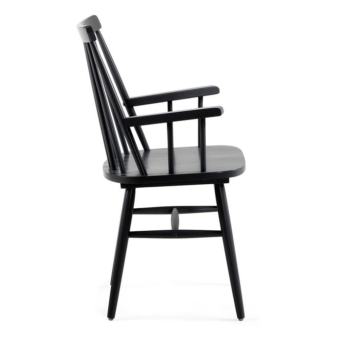 Scaun dining negru din lemn Tressia Kave Home