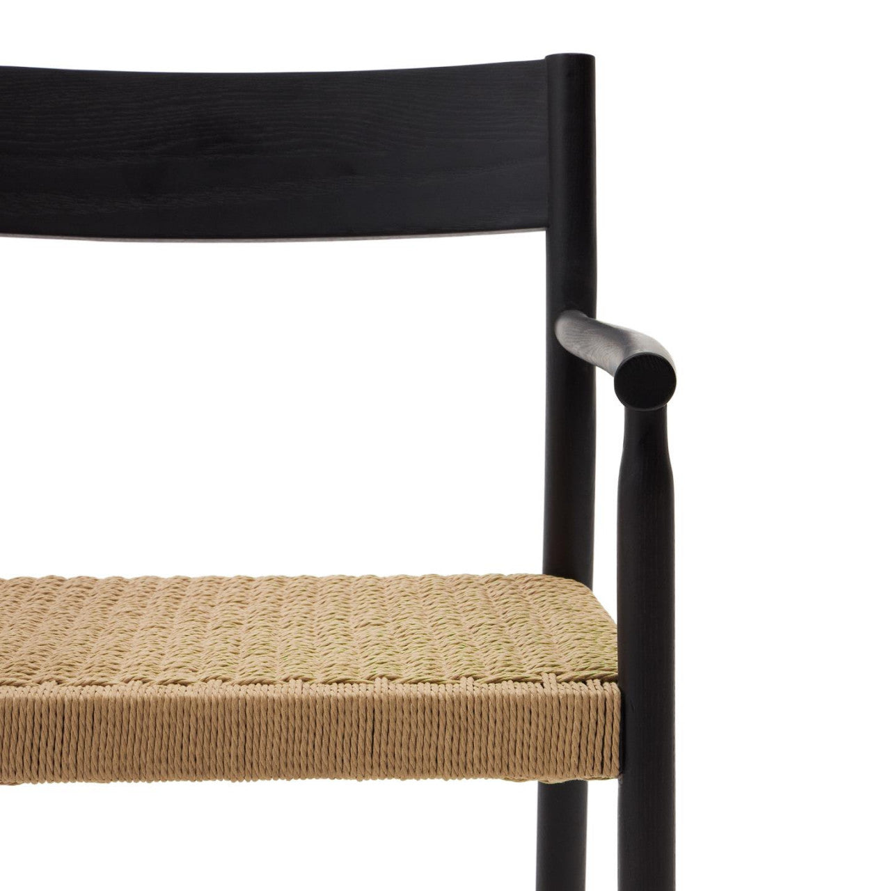 Scaun dining negru din lemn Yalia Kave Home